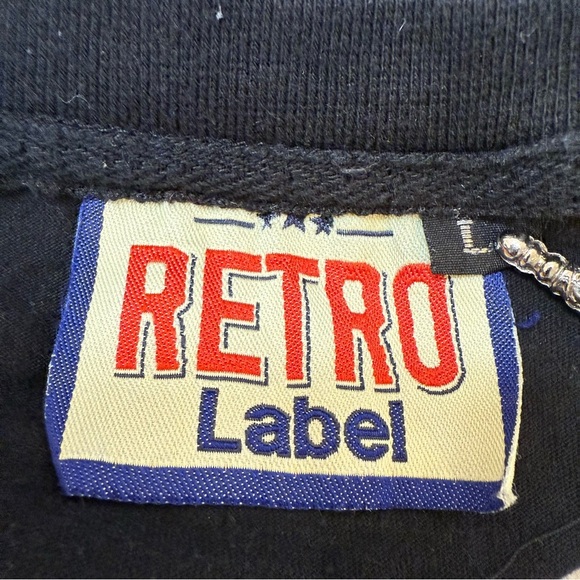 RETRO LABEL CORONA FREE T SHIRT MENS LARGE BLACK ANIMAL INSTINCT EMBROIDERED - Picture 4 of 7